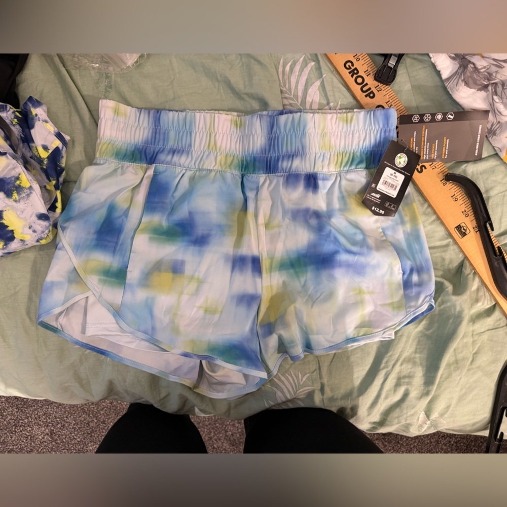 Avia Blue/White/Green/Yellow Bike Liner Shorts